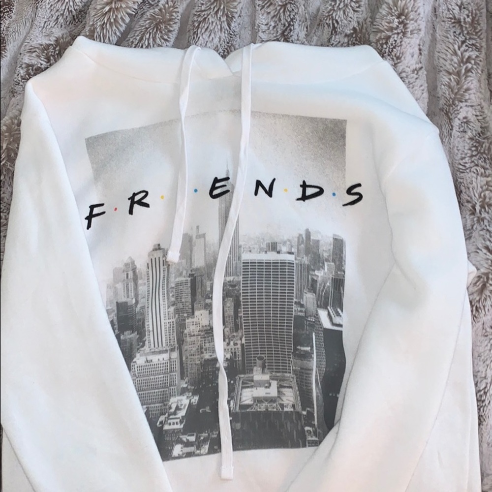 Friends White Hoodie